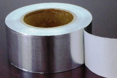 Alufoil Laminated Glass Fabric Adhesive Tape - Aluminized Glass Material Width 1000-1520 mm Thickness 0.18 mm Temperature -70Â°C to 260Â°C | Flame Proof Acrylic Binding