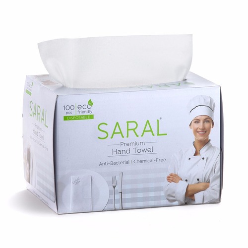 Wipes Hand Towel - 100% Cotton 15cm Size White Color | Chemical Free Eco-Friendly Anti-Bacterial for Catering & Hotel Use