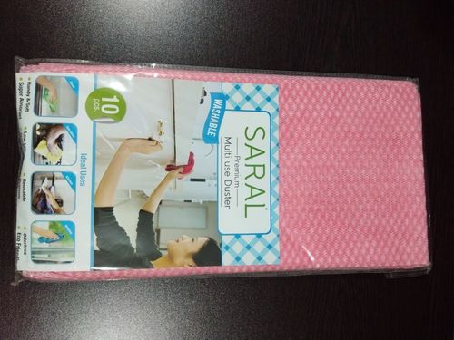 Multi Use Duster - Microfiber, 12x20 Inches, Pink | Washable, Low Lint, Anti-Bacterial, Super Absorbent, Hygienic, Eco-Friendly, Odorless