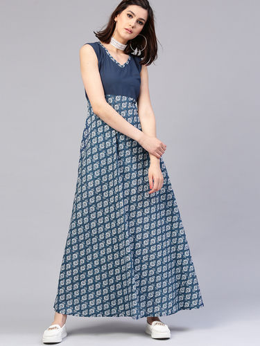 Ladies Trendy Printed Gown