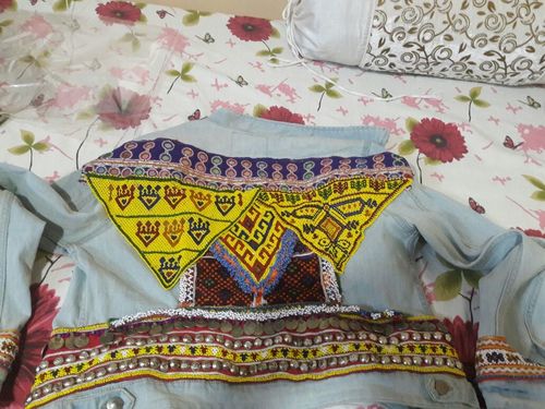 Tribal Boho Denim Jacket Banjara Embellished Gypsy Tribal Boho Denim Jacket Banjara Embellished Gypsy