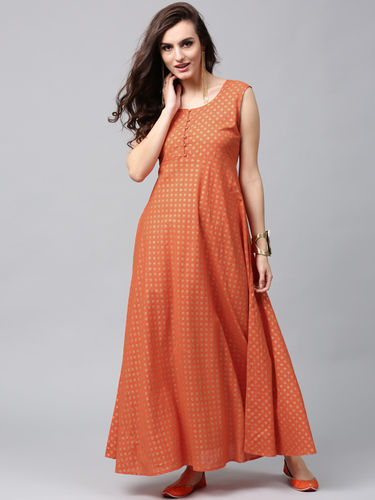 Washable Ladies Printed Gown