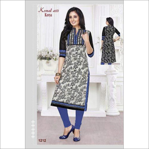 Unstitched Cotton Printed Kurtis