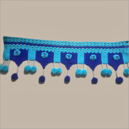 Hanging Toran - Fabric & Thread, Variable Dimensions, Blue | Adds Vibrancy, Attractive Colors, Durable Material, Easy to Hang, Elegant Design