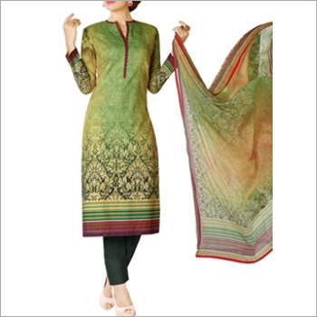 Light Green Colored Cotton Lawn Salwar Suit