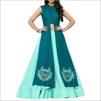 Designer Sea Green Indo Western Outfit