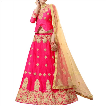 Pink And Beige Lehenga Choli