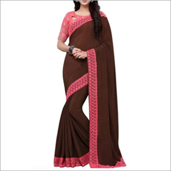 Designer Brown Saree