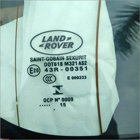 Glass And Wind shield label