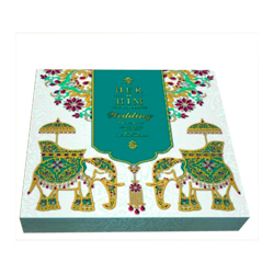 Printed Wooden Wedding Card Box