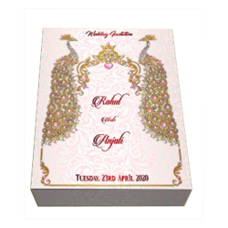 Wooden Wedding Invitation Card Box