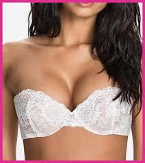 Dispo Back Knot Bra - Lace, Various Sizes, White | Strapless Support, Back Knot Closure, Pack of 10