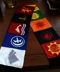 Mufler Flags - Knitted Polyester, 5" X 60" Custom Size | Uv Protected, Fade Resistant, Eco-friendly Die Sublimation Printing, Washable Fabric With Frilled Edges