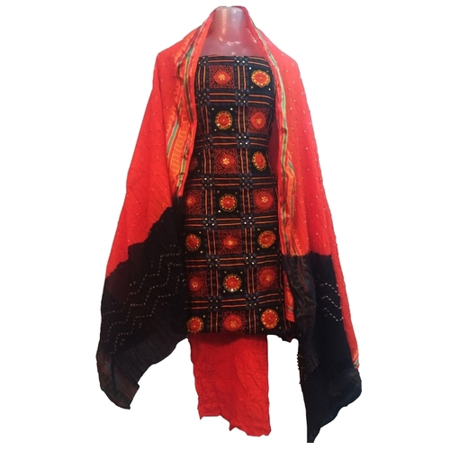 Ethnic Bandhani Unstitched Suit