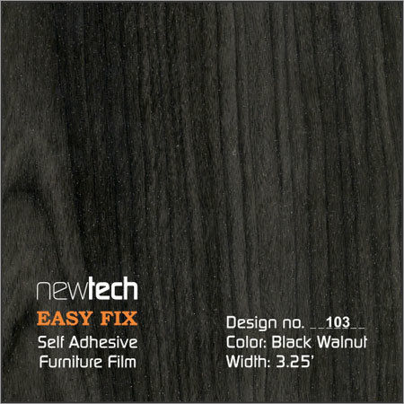 Black Walnut Self Adhesive Interior Film Hardness: Soft