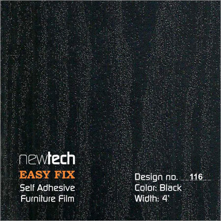 Black Texture Self Adhesive Interior Film Hardness: Soft