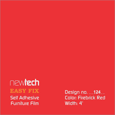 Red Self Adhesive Texture Pvc Interior Film