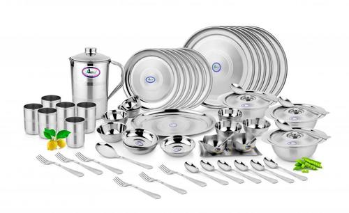 DINNER SET DIAMOND (RAJBHOG PLATE) 62 PCS