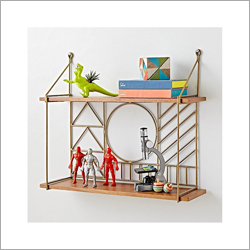 Decorative Brass Wall Shelf