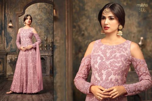 Heavy Embroidery Party Wear Gown