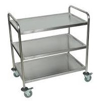 Ss 304 / Ms Trolley - Rust Resistant Design | Easy To Move, Comfortable Handle, Wide Storage Space, Excellent Load Bearing Strength