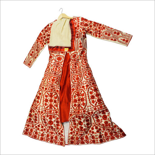 Ladies Embroidered Jacket With Lehenga