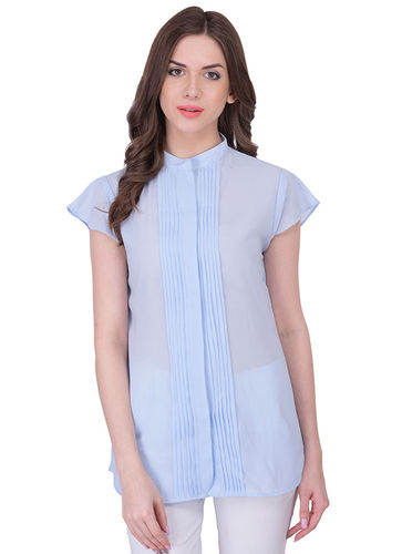 Plain Ladies Fancy Indo Western Girls Top