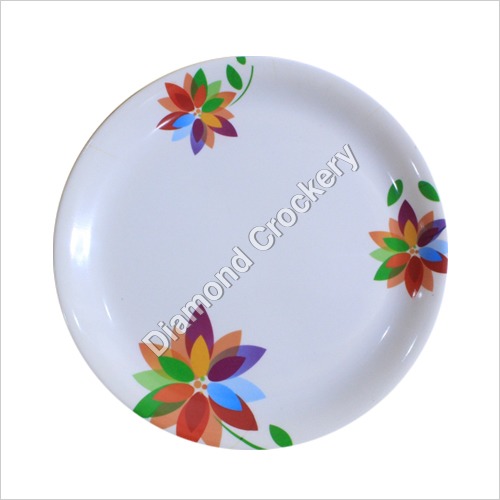 Diamond Creta 34 Pcs Dinner Set - Melamine, 10 Inches, Multicolored | Durable, Stylish, Floral, Lightweight, Microwave & Dishwasher Safe