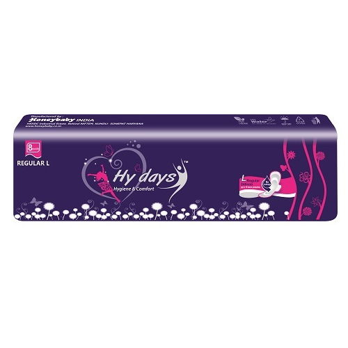 SANITARY NAPKINS - Biodegradable Regular Size (320mm) | Antibacterial, Fragrance-Free, Breathable Bottom Layers with Overflow Protection