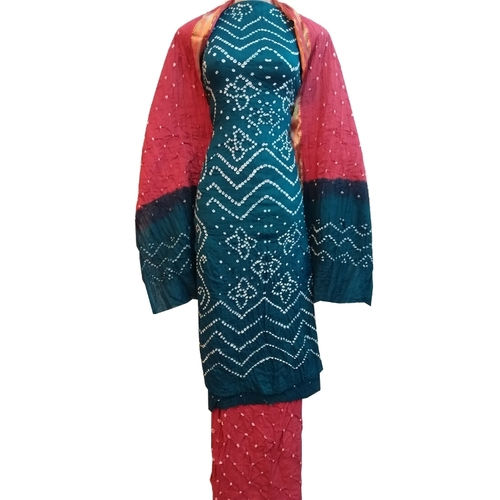 Ethnic Cotton Bandhani Dress Material