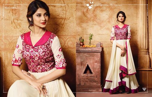 Off White Styles Party Wear Gown