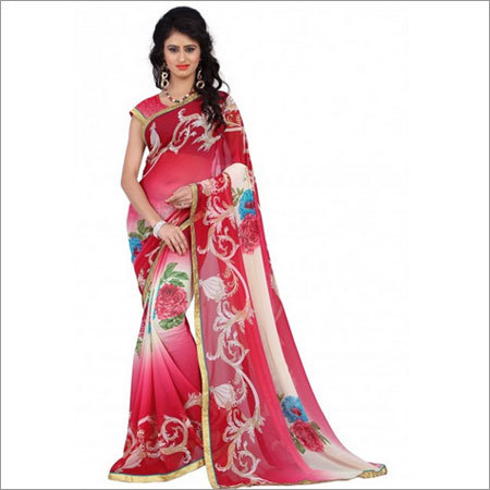 Georgette Printed Designer Saree