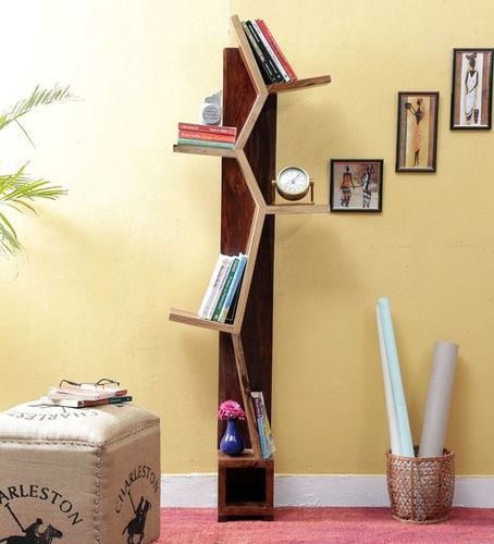 Handcrafted Book Shelf in Dual Tone Finish by Wud