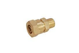 BRASS PU CONNECTOR MALE