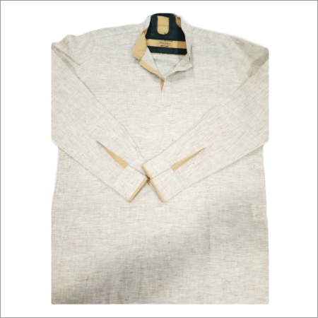 Mens Shirt - Cotton Large White, Mandarin Collar, Long Sleeve | Soft Fabric, Stylish Design, Comfortable Fit, Durable Material, Easy Care