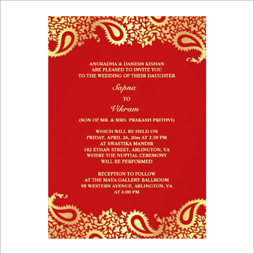 Invitation Printing Service By GEEKAY PRINT & PACKAGING