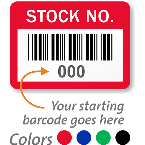 Barcode label with inventory information