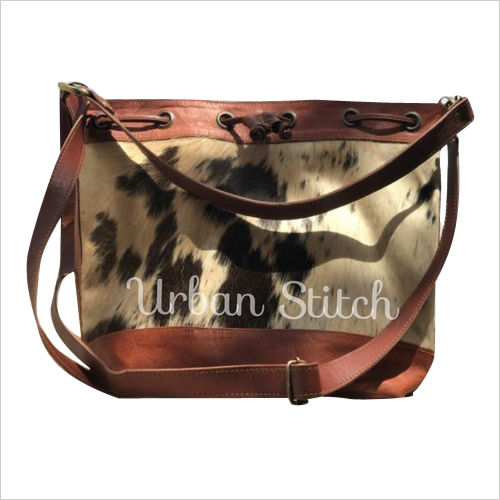 handmade natural leather women sling bag cum tote bag