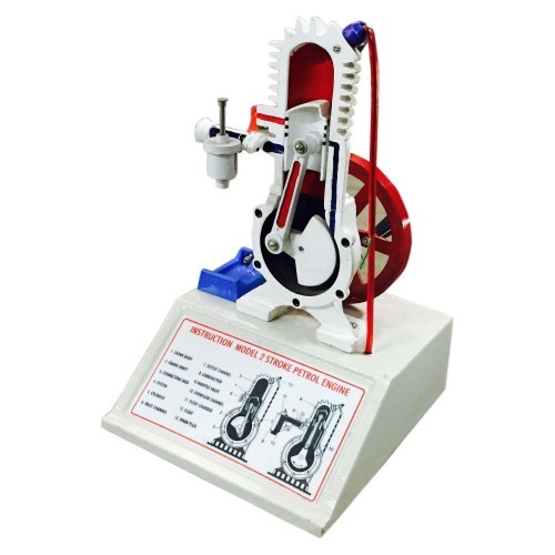 Sectional Working Model of 2 Stroke Petrol Engine