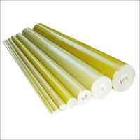 Fiberglass Laminated Rod - 1000x15x13 Mm, Natural Green | Lightweight, Sturdy, Acid Resistant, High Mechanical & Electrical Strength