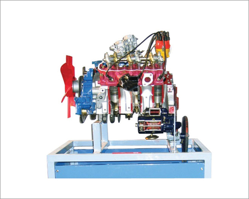 4 stroke 3/4 cylinder petrol engine ( motor driven actual cut-sectional )