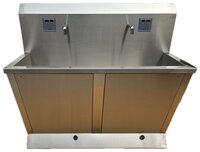Automatic Surgical Scrub Station - Stainless Steel Ss 304 Design, Sensor Operated With Foot Control | Enhanced Hygiene Features, Touchless Operation, Ideal For Hospitals