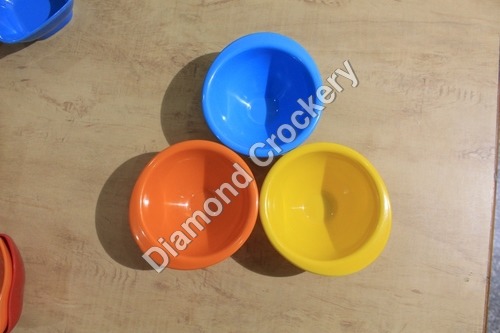 Diamond Petal Bowl - Melamine, 300ml, 12cm Diameter, Orange | Durable, Lightweight, Stackable, Microwave Dishwasher Safe