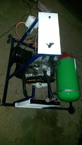 Multi cylinder petrol engine with LPG set-up Without gas