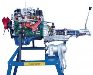 Petrol engine with gear box ( actual cut sectional )