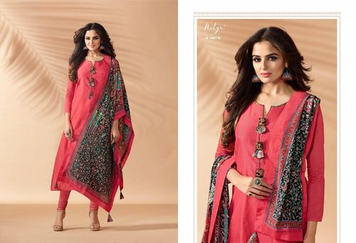 Red Designer Churidar Salwar Kameez