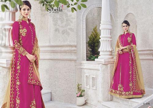 Pink Designer Party Wear Suit