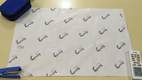 Mg White Printed Tissue Paper