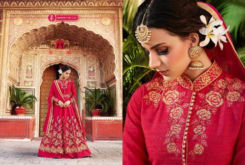 Red Party Wear Bridal designer Gown
