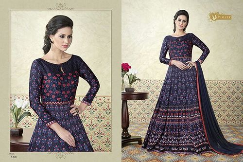 Modal Satin Party Wear Gown